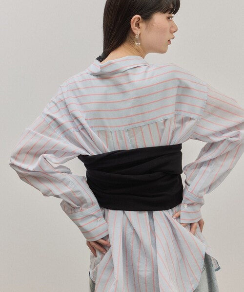 ADAM ET ROPE'（アダムエロペ）の「ボレロニットビスチェ（ベスト・レディース・ブラック/グレー・F）」の10枚目の写真