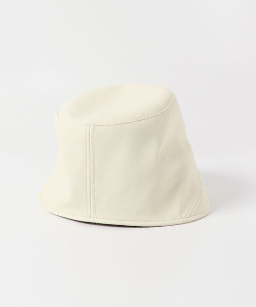 SMELLY（スメリー）の「フロントラインフェイクレザーハット（ハット・レディース・BLK/IVO・-）」の11枚目の写真