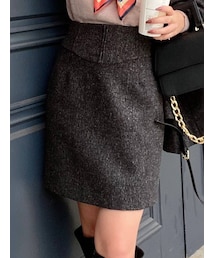 RESEXXY | コルセットデザインミニスカート【セットアップ着用可能】(スカート)