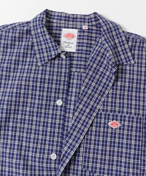 URBAN RESEARCH DOORS(アーバンリサーチドアーズ)の「DANTON SHORT SLEEVE SHIRTS(シャツ/ブラウス・メンズ・GRN×YLW/BLU×WHT・40/42/44)」の12枚目の写真
