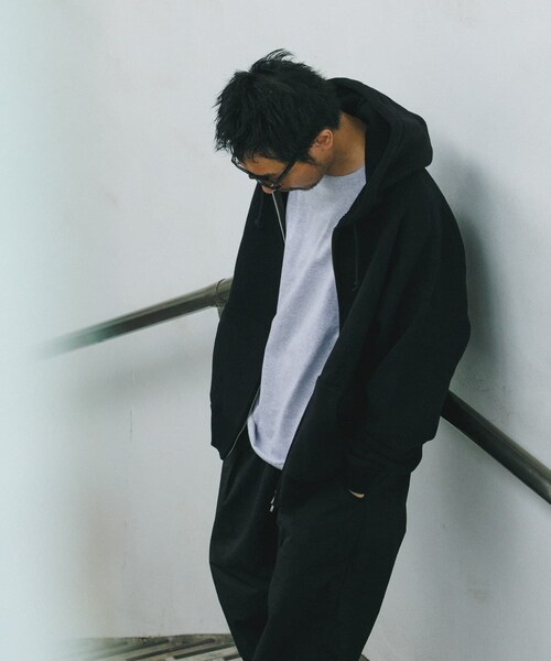 URBAN RESEARCH（アーバンリサーチ）の「LOGIC ONE SWEAT ZIP PARKA（パーカー・メンズ・BLACK/ORANGE/BROWN・M/L）」の5枚目の写真