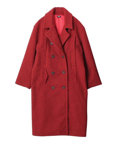 PAMEO POSE（パメオポーズ）の「Big Pea Coat（その他アウター・レディース・ブラック/レッド/ブルー・F）」の5枚目の写真