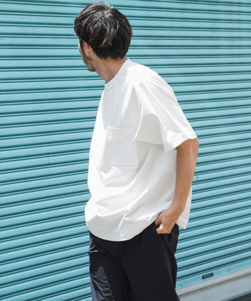 EKAL（エカル）の「『吸水速乾/UVカット』DRY OUT BALLOON FIT T-SHIRTS（Tシャツ/カットソー・メンズ・ブラック/ホワイト/ネイビー/グラファイト/ブラウンカーキ/ダークプラム・M/L）」の17枚目の写真