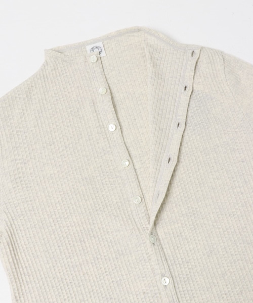 URBAN RESEARCH DOORS(アーバンリサーチドアーズ)の「ORCIVAL MOCK NECK CARDIGAN(カーディガン/ボレロ・レディース・TOPOATMEAL/BLACK・2)」の5枚目の写真