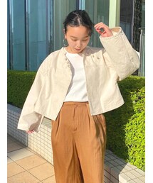 Ungrid | チャイナショートデニムブルゾン(ブルゾン)