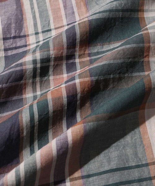 ADAM ET ROPE'(アダムエロペ)の「【KAPTAIN SUNSHINE/キャプテンサンシャイン】Gauze Plaid Plain Shirt(シャツ/ブラウス・メンズ・ホワイト系/グリーン系・2/3/4)」の18枚目の写真