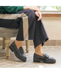 モード エ ジャコモ MODE ET JACOMO 厚底ビジューバックルローファー 