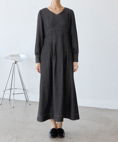 ROPE' PICNIC(ロペピクニック)の「デニムワンピース(ワンピース・レディース・ブラック/ネイビー・36/38)」の15枚目の写真