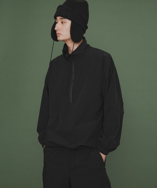 SENSE OF PLACE by URBAN RESEARCH（センスオブプレイスバイアーバンリサーチ）の「『ユニセックス』Uiscel　4WAYストレッチアノラック（その他トップス・レディース・BLACK/OLIVE・M/L）」の4枚目の写真