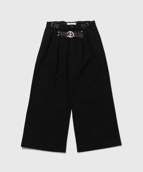 ADAM ET ROPE'(アダムエロペ)の「【DAIRIKU/ダイリク】D Buckle Super Wide Chino Pants(チノパンツ・メンズ・ブラック/ベージュ・M/S)」の1枚目の写真