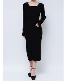 RESEXXY | バックオープン長袖ニットワンピース(ワンピース)