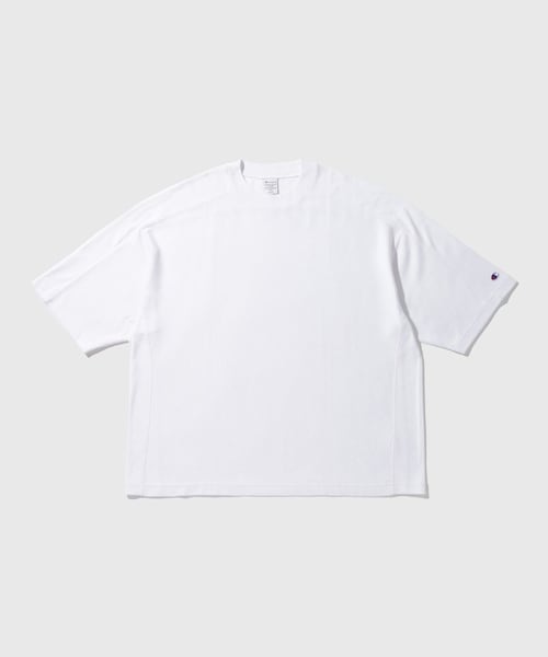 ADAM ET ROPE'(アダムエロペ)の「《別注》【Champion/チャンピオン】REVERSE WEAVE TEE(Tシャツ/カットソー・メンズ・ブラック/ライトグレー/ホワイト/ネイビー・L/M/S/XL)」の7枚目の写真