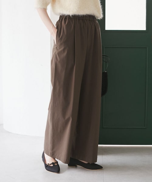 ROPE' PICNIC(ロペピクニック)の「キレイ目イージーワイドパンツ/UVカット(その他パンツ・レディース・ブラック/チャコール/ダークブラウン/ベージュ系・L/M/S)」の9枚目の写真