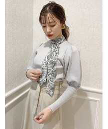 dazzlin | スカーフセットニットトップス(ニット/セーター)