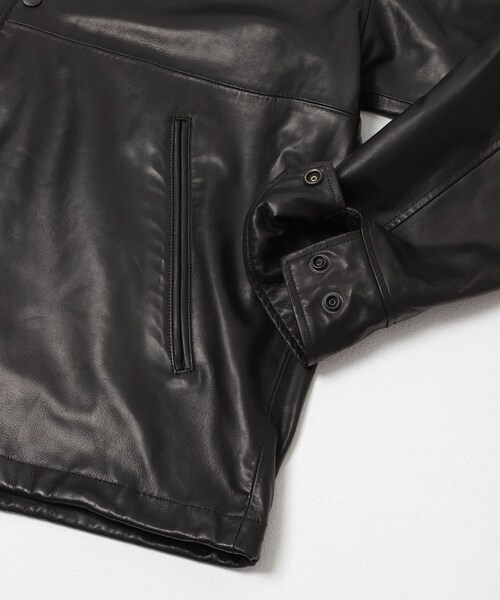 URBAN RESEARCH DOORS（アーバンリサーチドアーズ）の「marka　LEATHER COACH JACKET（その他アウター・メンズ・BLACK・1/2）」の8枚目の写真
