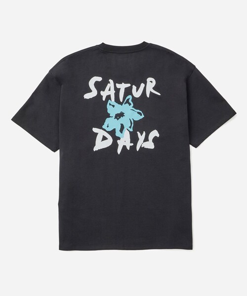 Saturdays NYC（サタデーズ ニューヨークシティ ）の「FLOWER RELAXED SS TEE（Tシャツ/カットソー・レディース・ブラック/オフホワイト/サックス・L/M/S/XL）」の8枚目の写真