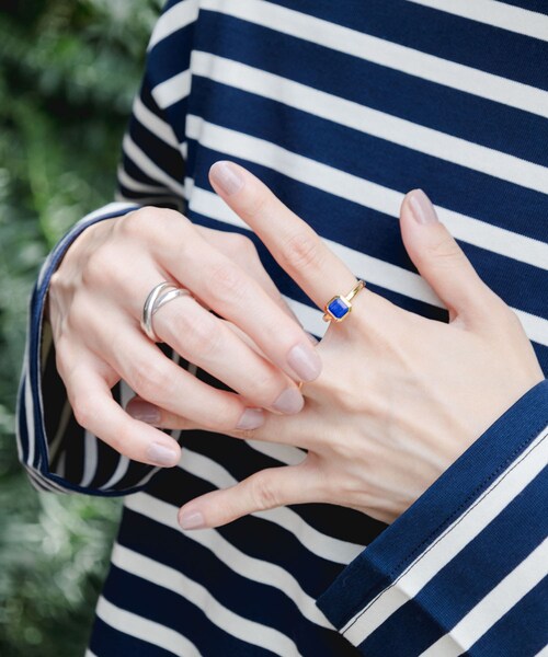 URBAN RESEARCH（アーバンリサーチ）の「decor『デコール』　石のリング ラピスラズリ（リング・レディース・Gold/Silver・11/13）」の15枚目の写真