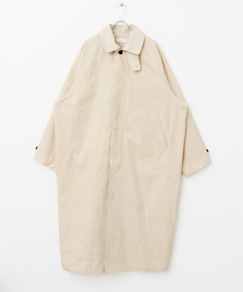 かぐれ(カグレ)の「コットンバルコート(ステンカラーコート・レディース・IVORY/BEIGE/BLACK・Free)」の11枚目の写真