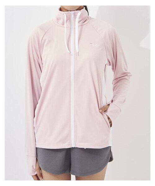 nissen（ニッセン）の「FILA 指穴付スムースラッシュガード（水陸両用・ＵＶカット）（324-671）/フィラ（ラッシュガード・メンズ・ブラック/ピンク/杢ライトグレー/杢ネイビー/ターコイズ/ホワイト/ミント・S/M/L/LL/3L/4L/5L）」の7枚目の写真