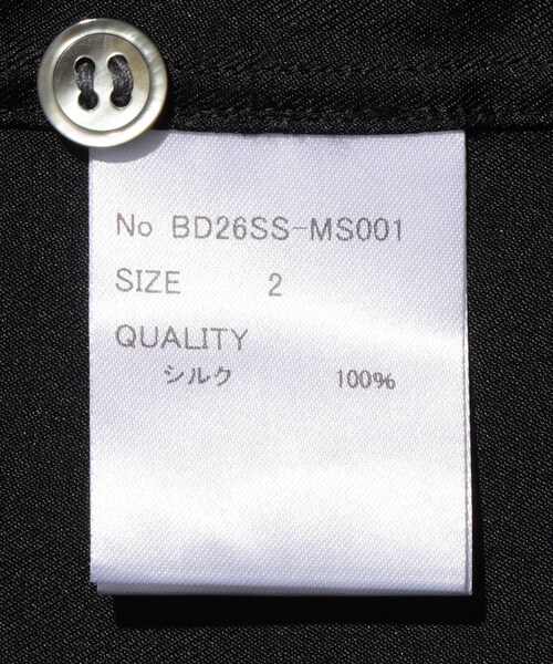 ADAM ET ROPE'（アダムエロペ）の「【BODHI/ボーディ】 VACANCES  WASHABLE MATTE SILK LS SHIRT（シャツ/ブラウス・メンズ・ネイビー・2/3）」の12枚目の写真