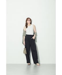 nissen | 高身長　コクーンタックシルエットスウェットパンツ（トールサイズ）(パンツ)