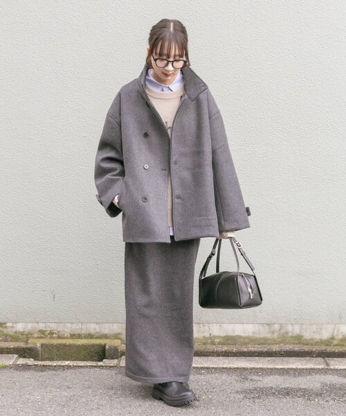 ITEMS URBANRESEARCH（アイテムズ アーバンリサーチ）の「スタンドカラージャケット（テーラードジャケット・レディース・BEG/BRN/CHA・Free）」の11枚目の写真