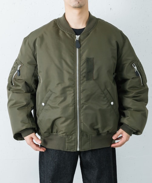 URBAN RESEARCH(アーバンリサーチ)の「phenix JACKET TYPE P-0012(MA-1・メンズ・BLK/KHAKI・3/4)」の8枚目の写真