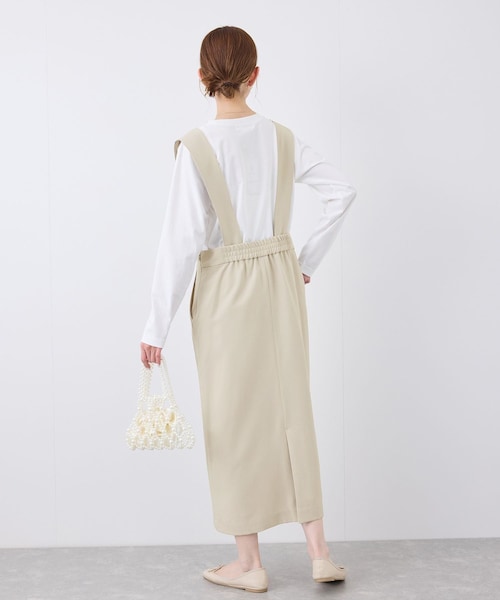 ROPE' PICNIC(ロペピクニック)の「デザインポケットジャンパースカート(ジャンパースカート・レディース・ブラック/ライトグレー/ベージュ・36/38)」の20枚目の写真