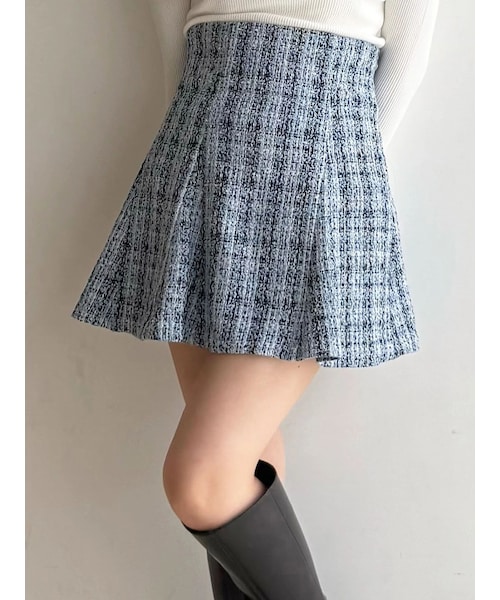 MERCURYDUO（マーキュリーデュオ）の「【セットアップ着用可】バックZIPミニスカパン（その他パンツ・レディース・アイボリー/チャコールグレー/ブルー/ベージュ・S/M）」の8枚目の写真