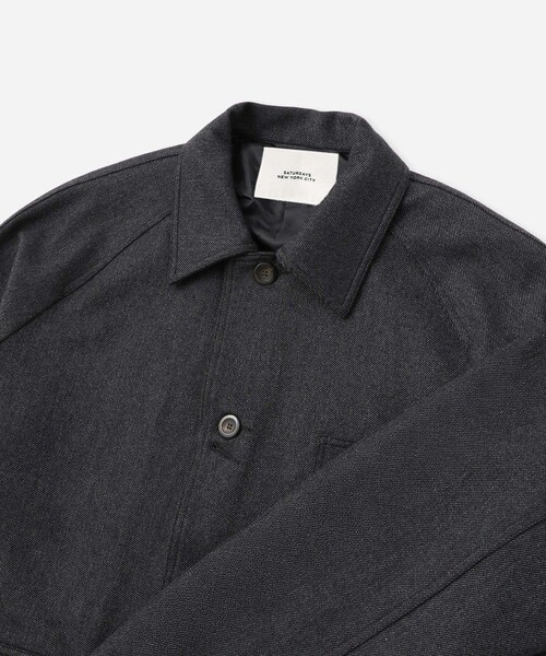 Saturdays NYC(サタデーズ ニューヨークシティ )の「Antoine Wool Chore Jacket(その他アウター・レディース・ブラック・L/M/S/XL)」の7枚目の写真