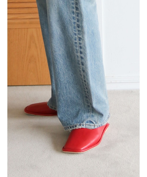 Ungrid（アングリッド）の「スクエアトゥフラットシューズ（その他シューズ・レディース・ブラック/レッド/ゴールド・S/M/L）」の6枚目の写真