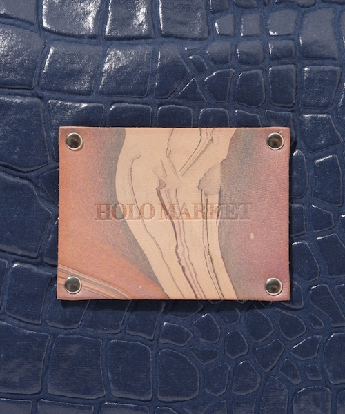 ADAM ET ROPE'(アダムエロペ)の「【HOLO MARKET/ホロマーケット】UMASETEYO Tote Bag(トートバッグ・メンズ・キナリ/ネイビー/オレンジ・F)」の9枚目の写真
