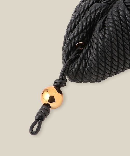 ROPE'（ロペ）の「ラムレザーロープ柄クラッチバッグ/ミニ（クラッチバッグ・レディース・ブラック/オフホワイト・F）」の22枚目の写真