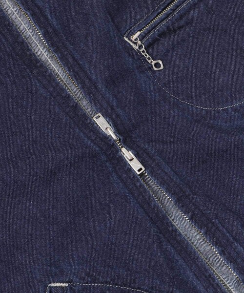 URBAN RESEARCH（アーバンリサーチ）の「blurhmsROOTSTOCK　Light oz Denim ZIP Work Jacket（デニムジャケット・メンズ・INDIGO・2/3）」の13枚目の写真