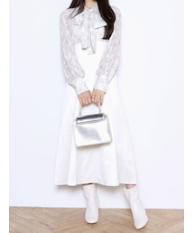 MERCURYDUO | 【渡辺美優紀コラボ】異素材ドッキングマーメイドワンピース(ワンピース)