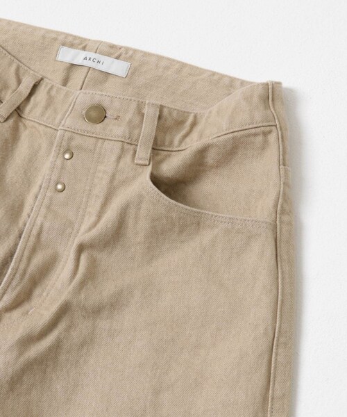 URBAN RESEARCH DOORS(アーバンリサーチドアーズ)の「ARCHI 14OZ DENIM WIDE PANTS(デニムパンツ・レディース・BEIGE/GRAY/BLACK・XS/S)」の13枚目の写真