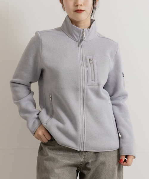 THE GOODLAND MARKET（ザグッドランドマーケット）の「AIGLE　ポーラテック フリースジャケット T-KIT（テーラードジャケット・レディース・G.LILAS/NOIR・36/38/40）」の2枚目の写真