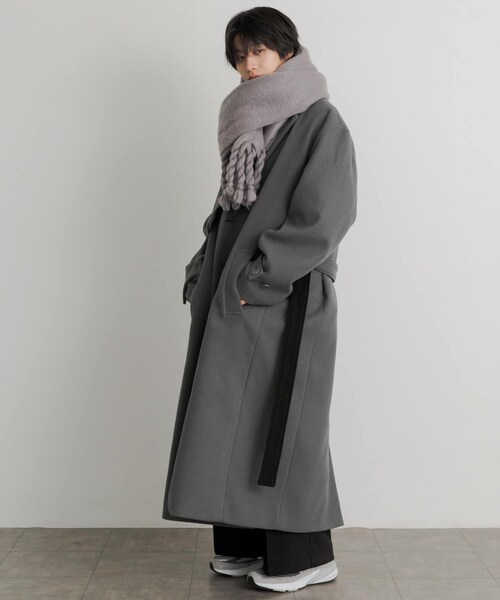 SENSE OF PLACE by URBAN RESEARCH(センスオブプレイスバイアーバンリサーチ)の「『ユニセックス』ボリュームストール(ストール/ショール・メンズ・GRAY/BLACK/BLUE・one)」の10枚目の写真