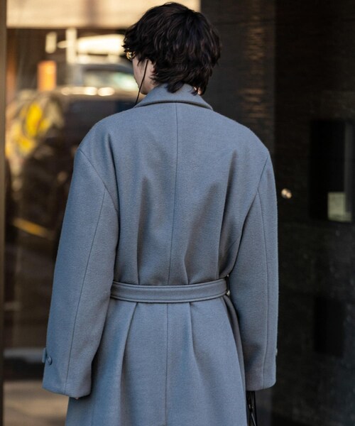 SENSE OF PLACE by URBAN RESEARCH(センスオブプレイスバイアーバンリサーチ)の「『わたべ×SOP』ダブルロングコート(チェスターコート・メンズ・GRAY/BLACK・M/L)」の21枚目の写真