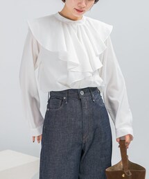 URBAN RESEARCH ROSSO WOMEN | フリルカラーシャツブラウス(シャツ/ブラウス)