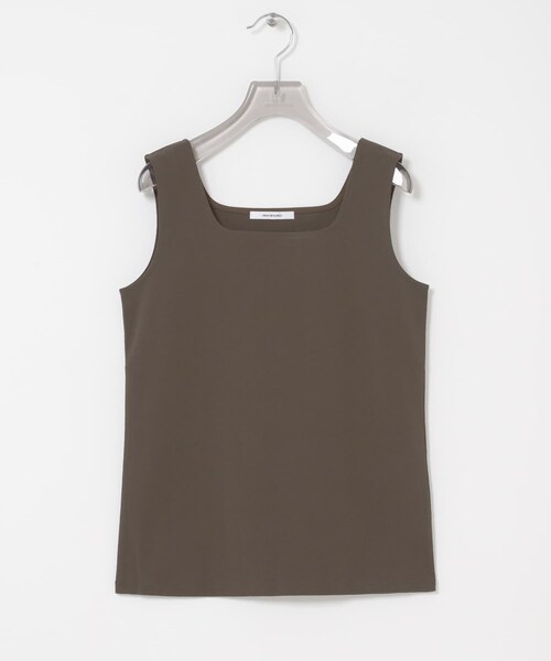 URBAN RESEARCH（アーバンリサーチ）の「スクエアネックタンクトップ（タンクトップ・レディース・WHITE/BLACK/BROWN・Free）」の3枚目の写真