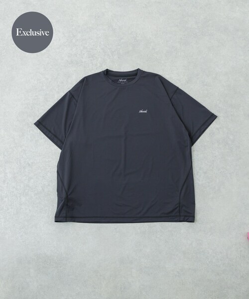 URBAN RESEARCH(アーバンリサーチ)の「『別注』NANGA×URBAN RESEARCH RASH GUARD SHORT-SLEEVE(Tシャツ/カットソー・メンズ・BLACK/CHARCOAL・M/L)」の7枚目の写真