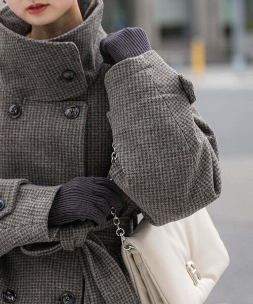 SENSE OF PLACE by URBAN RESEARCH（センスオブプレイスバイアーバンリサーチ）の「モチモチニットグローブ（ベルト・レディース・RED/OFF WHITE/CHARCOAL・one）」の14枚目の写真