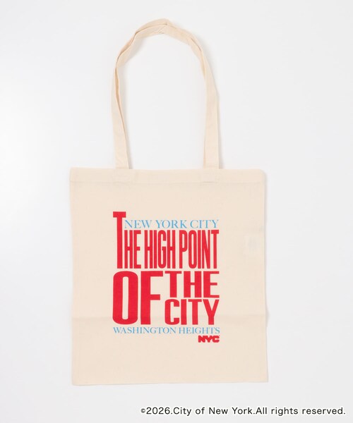 KBF(ケイビーエフ)の「GOOD ROCK SPEED NYC ToteBag(トートバッグ・レディース・WHITE/NATURAL・Free)」の6枚目の写真