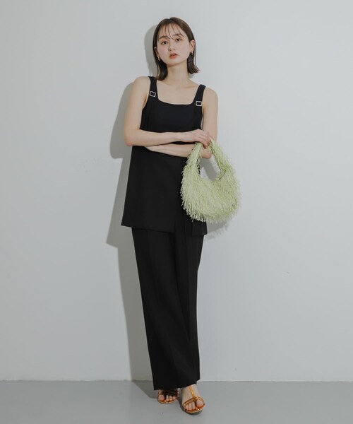 SENSE OF PLACE by URBAN RESEARCH（センスオブプレイスバイアーバンリサーチ）の「スリットキャミソールトップ（その他トップス・レディース・GRAY/BLACK/BEIGE・one）」の6枚目の写真