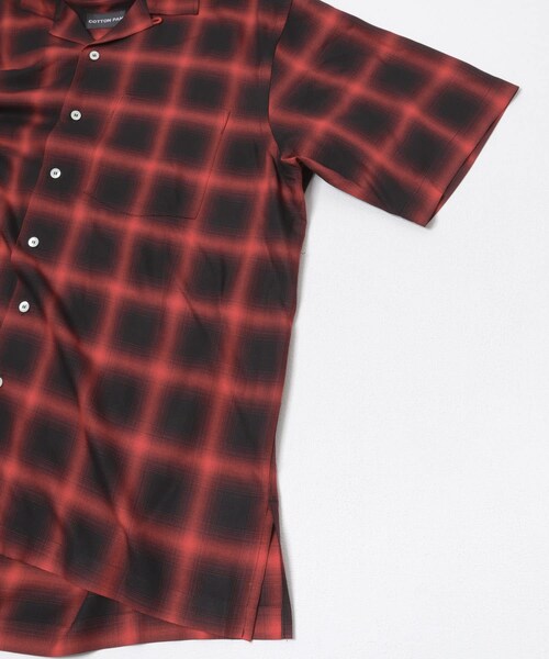 URBAN RESEARCH(アーバンリサーチ)の「COTTON PAN SOHOオンブレシャツショートスリーブ(シャツ/ブラウス・メンズ・GRAY/RED×BLK・2/3)」の12枚目の写真