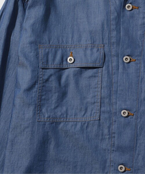 ADAM ET ROPE'（アダムエロペ）の「ライトオンスデニムシャツ ADAM ET ROPE' JEANS（シャツ/ブラウス・メンズ・ネイビー/ブルー系・L/M）」の13枚目の写真