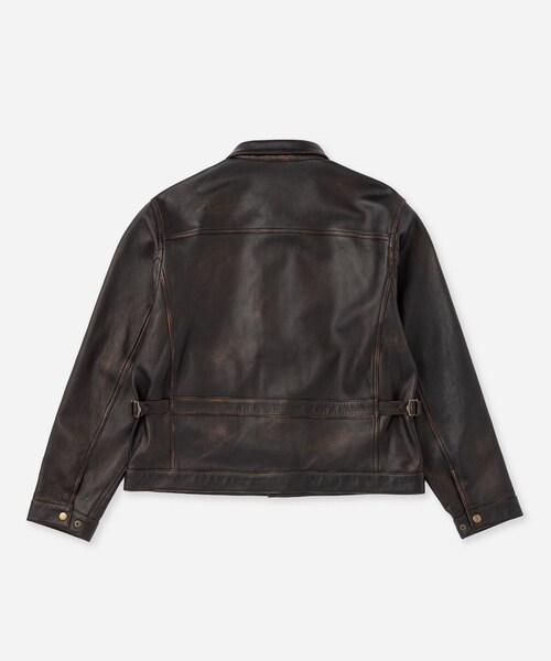 Saturdays NYC(サタデーズ ニューヨークシティ )の「Emil Type-1 Nappa Leather Jacket(ブルゾン・レディース・ダークブラウン・L/M/S/XL)」の10枚目の写真