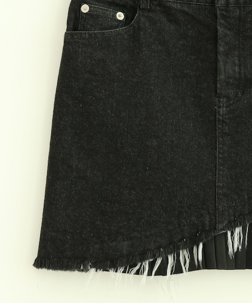 VIS（ビス）の「【reheat】デニムプリーツミニスカート（デニムスカート・レディース・ブラック・S/M）」の8枚目の写真