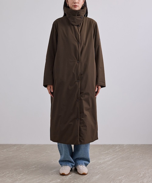 ADAM ET ROPE'(アダムエロペ)の「【J'aDoRe・店舗限定】【DESCENTE ALLTERRAIN(デサント オルテライン)for SALON】別注ステンカラーパフコート(ステンカラーコート・レディース・ブラウン/ベージュ系・F)」の16枚目の写真